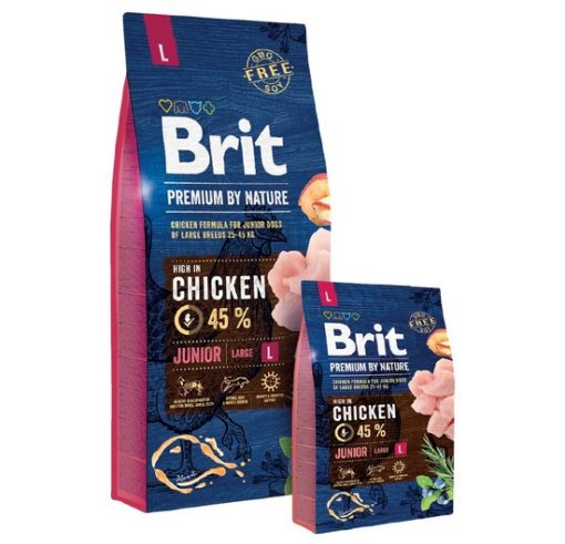 Brit Premium τροφη by Nature Junior Large για κουταβια νεαρων σκυλων