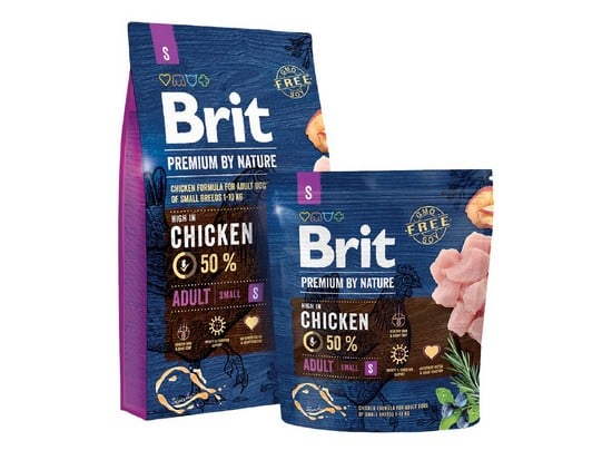 τροφη Brit Premium σκυλου Adult Small by Nature μικρων φυλων