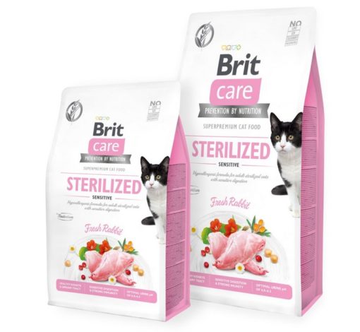 Brit Care Sterilized Sensitive υποαλλεργικη Grain Free τροφη γατας