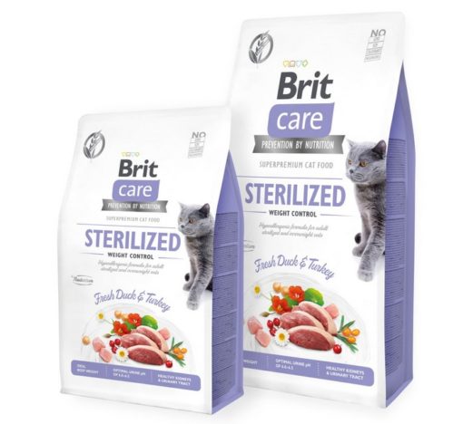 Η Brit Care Sterilized weight Control superpremium υποαλλεργικη τροφη για γατα μειωση βαρους