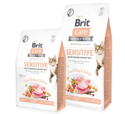 Brit Care Sensitive Digestion superpremium υποαλλεργικη τροφη για γατα με ευαισθησια στην πέψη