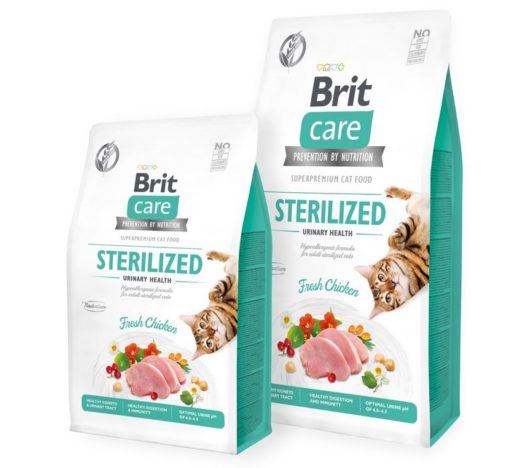 Brit Care Sterilised υποαλλεργικες τροφες για στειρωμενες γατες Urinary Health