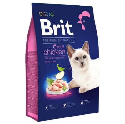 τροφη γάτας με κοτόπουλο Brit Premium Chicken