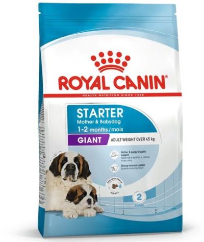 Royal Canin Starter Giant είναι μιά πλήρης ξηρη τροφη για κουταβια