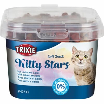 Trixie soft snack Kitty stars μικρα σνακ για γατακια με σολομο και αρνι