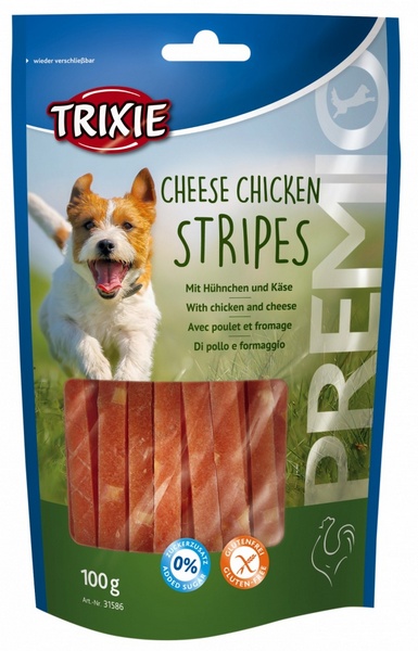 σνακ για σκυλο trixie snack cheese chicken stripes