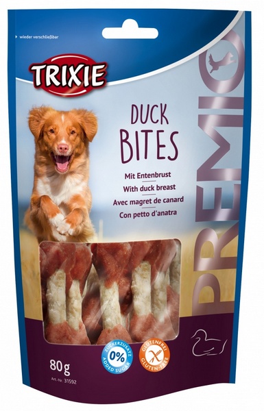 trixie snack premio duck bites σνακ σκυλου με παπια
