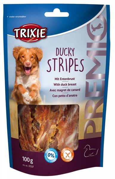 trixie snack premio duck stripes - σνακ σκυλων με παπια
