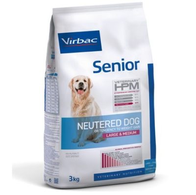 τροφη στειρωμενων ηλικιωμενων σκυλων HPM Virbac Senior Neutered Large & Medium