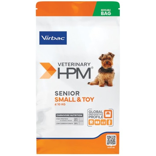 Virbac HPM Senior Small Toy τροφη ηλικιωμενων σκυλων μικρης φυλης