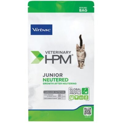 τροφη για στειρωμενα γατακια HPM Virbac Junior Neutered Cat