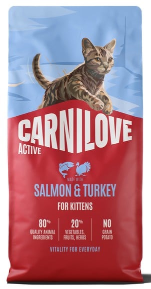 Carnilove Active Kitten Salmon & Turkey grain free τροφή για γατάκια με σολομό & γαλοπούλα