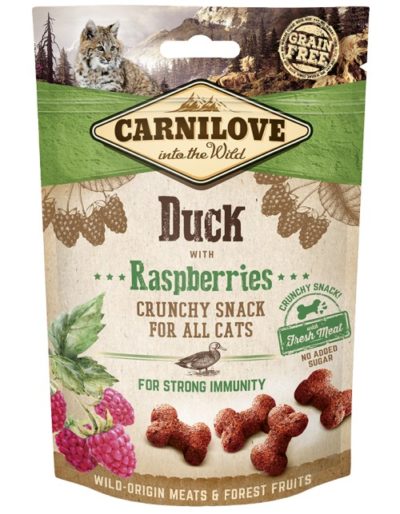 Carnilove λιχουδια γατας Duck Raspberries Grain free