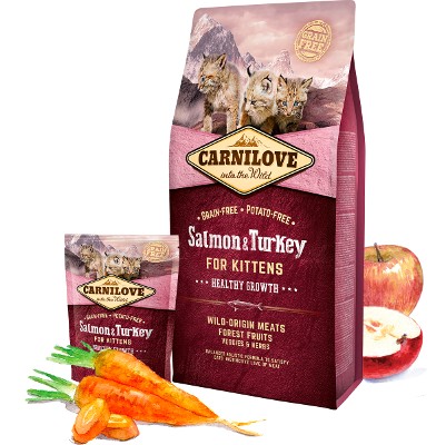 Carnilove γατας Salmon Turkey ολιστικη τροφη για γατακια Grain Free με σολομο και γαλοπουλα