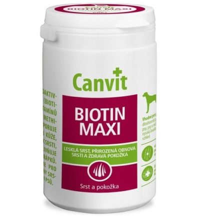 συμπληρωμα διατροφης σκυλου βιταμινες Canvit Biotin για σκυλους με λαμπερο τριχωμα και υγιες δερμα
