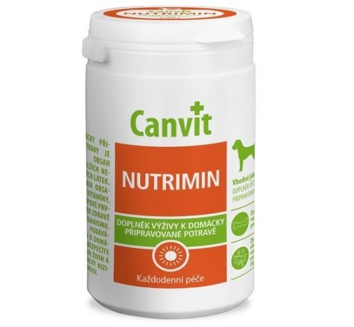 Canvit συμπληρωμα διατροφης Nutrimin για καθημερινη φροντιδα σκυλου με μαγειρεμενο φαγητο