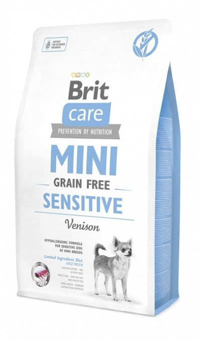 τροφη Brit care Mini Sensitive Grain Free υποαλλεργικες τροφες μικρων ευαισθητων σκυλων