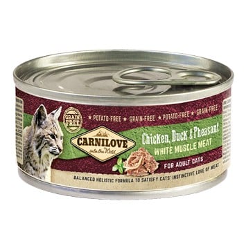 Carnilove chicken duck pheasand ολιστικη κονσερβα για γατα Grain Free με παπια και φασιανο