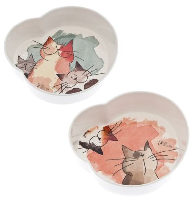 Τα Ferribiella Aquarelle Bowls πλαστικα πιατα γατας πολυτελειας