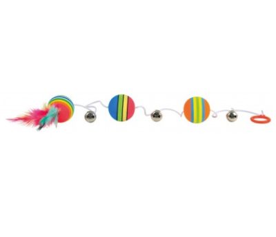 Trixie παιχνιδι γατας Rainbow Balls μπαλες απο αφρο με κουδουνακια