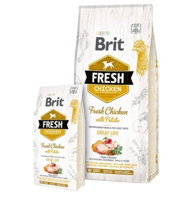 Brit τροφη για ενηλικους σκυλους Fresh Chicken with potato απο φρεσκο κοτοπουλο με πατατα