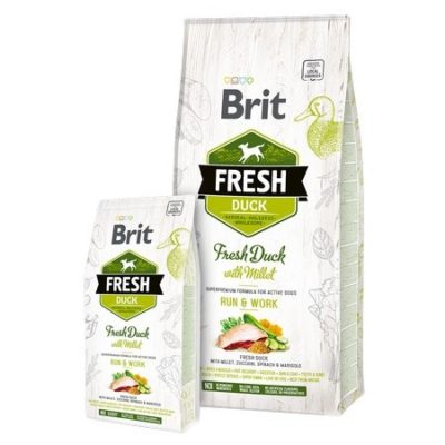  Brit Fresh τροφη ενεργειας για σκυλους Duck with Millet απο φρεσκο κρεας Παπιας με Κεχρι