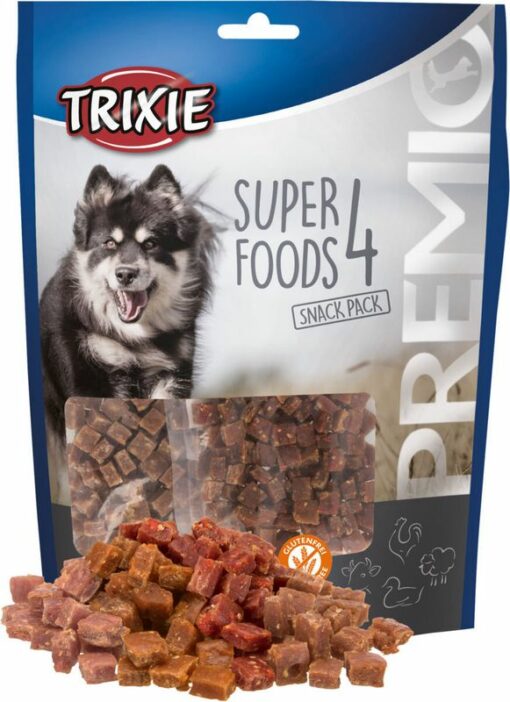 Trixie snacks Superfood λιχουδιες σκυλου βατομουρα γκότζι μπέρι και καρύδα