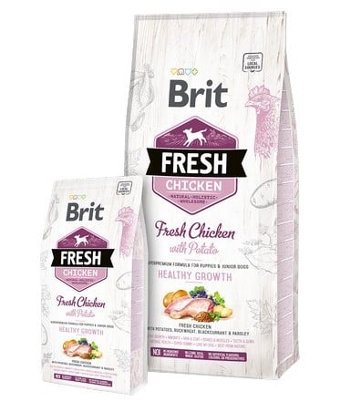 Brit puppy Fresh τροφη για κουταβια Chicken Potato απο φρεσκο κρεας κοτοπουλου για υγιη αναπτυξη