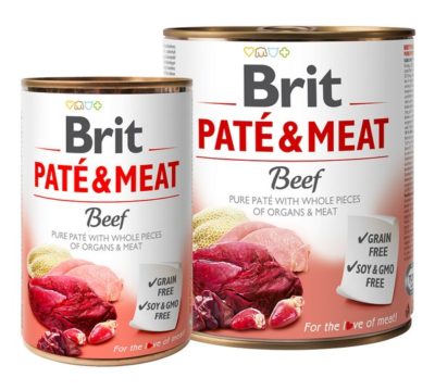 Grain Free Κονσερβα σκυλων Brit Pate & Meat Beef απο μοσχαρι