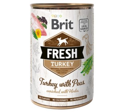 Η Brit Κονσερβα σκυλου Fresh γαλοπουλα & ρεβιθι απο φρεσκο κρεας