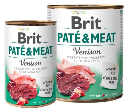 Grain Free Κονσερβες σκυλων Brit Pate & Meat Venison απο κυνηγι