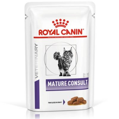 τροφες για δραστηριες ηλικιωμενες γατες κονσερβα Royal Canin Royal Canin Mature Consult