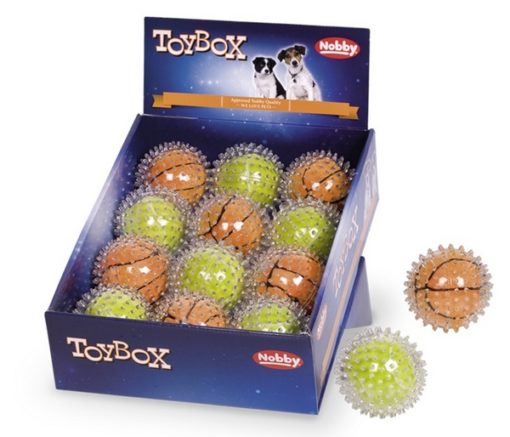 Ball in Ball Spiky ανθεκτικο παιχνιδι σκυλου TPR μπαλα με αγκαθια