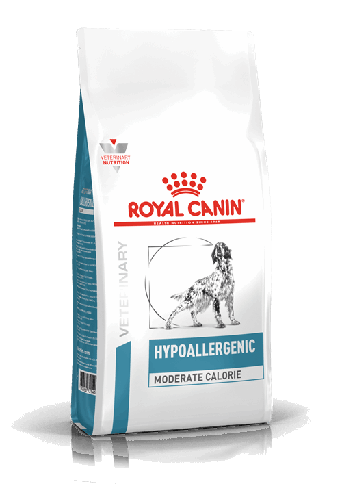 Royal Canin Hypoallergenic Moderate Cal τροφη σκυλου κλινικη διαιτα για τροφικη αλλεργια,