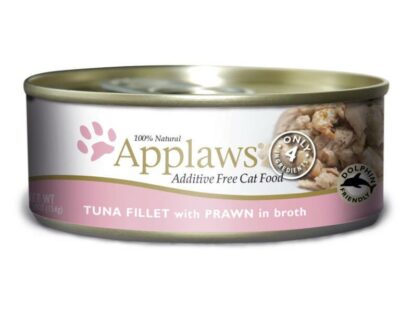 Applaws Tuna Fillet prawn κονσερβα γατων τονο γαριδα
