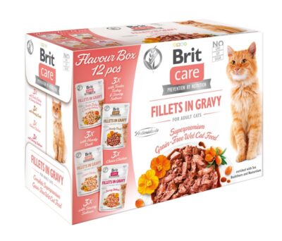 Brit Care Pouches Fillets in Gravy box φακελακια 12Χ