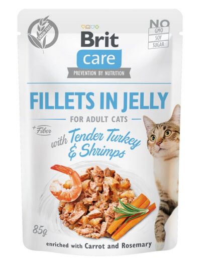 Brit Care® Fillets in Jelly Turkey Shrimps φακελακια