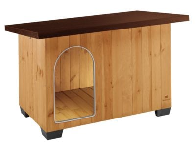 Το Ferplast Dog Baita ξυλινο σπιτακι για σκυλους με επίπεδη στεγη