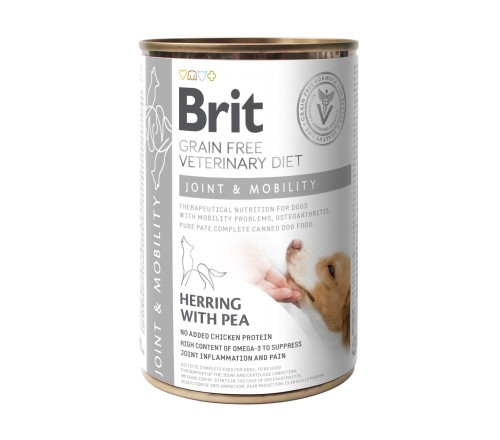 Brit Joint Mobility VD κονσερβες κλινικες διαιτες σκυλων Grain Free για οστεοαρθριτιδα σκυλων - σκελετικα προβληματα