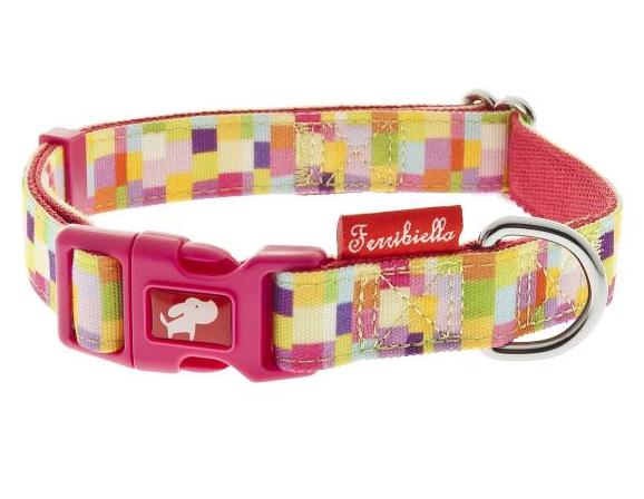 Ferribiella pink Color πολυχρωμα λουρακια για σκυλους