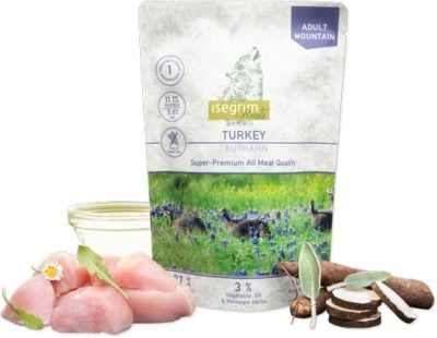 Η Isegrim Turkey Pouch Grain Gluten Free υγρη τροφη σκυλων μονοπρωτεινικη κονσερβα με γαλοπουλα
