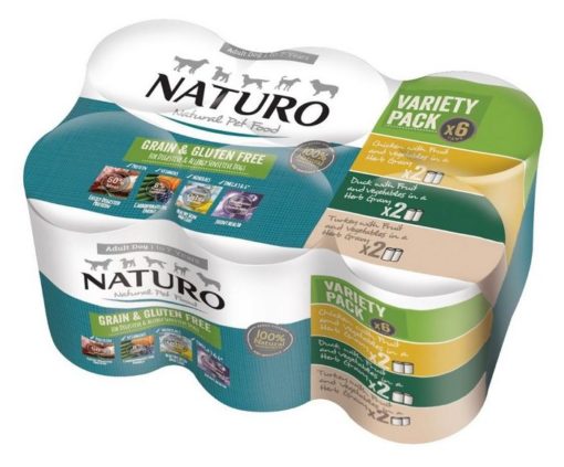 Naturo πολυσυσκευασια Gluten Free κονσερβες σκυλων με ευαισθητο στομαχι 6 Χ 390gr