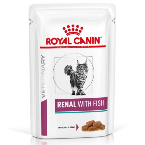Κλινικη διαιτα τροφη κονσερβα για γατα Royal Canin Renal Fish τονος