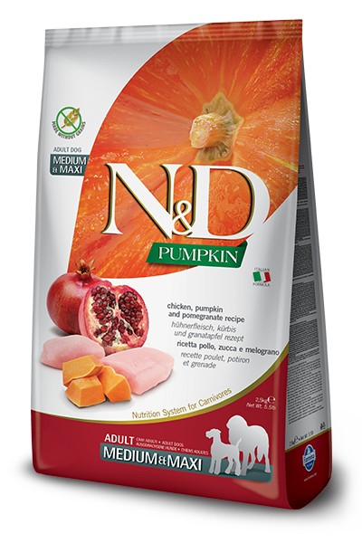 N&D Pumpkin κοτοπουλο ροδι τροφη σκυλου 