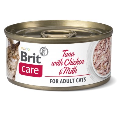 Brit Care Fillet Tuna with Chicken & Milk για γατες κονσερβα Τονος κοτοπουλο & γαλα