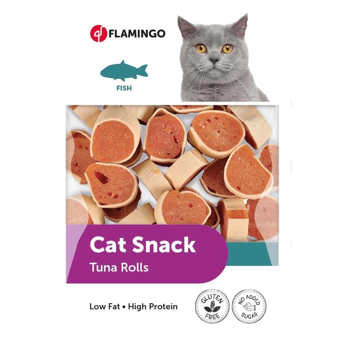 Οι Flamingo Tuna Rolls λιχουδιες με τονο γατας σνακ με χαμηλα λιπαρα