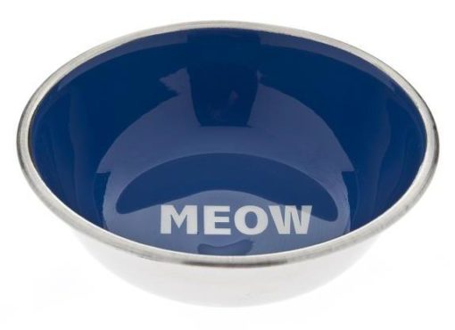 Ferribiella ανοξειδωτο πιατακι γατας Meow ποτιστρα