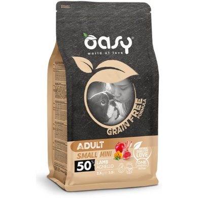 Oasy Grain Free τροφες σκυλων Adult Small με αρνι