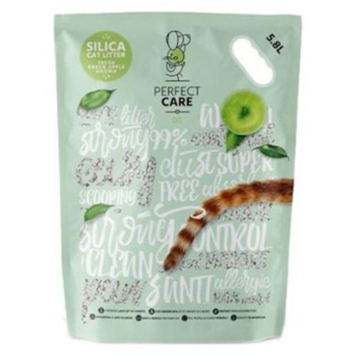 Perfect Care κρυσταλλικη αμμος σιλικονης για γατες πρασινο μηλο