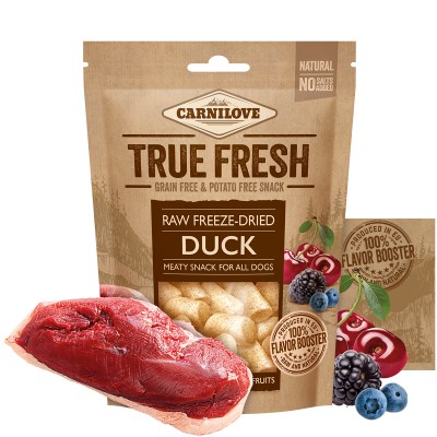 Carnilove True Fresh snack σνακ φυσικες λιχουδιες σκυλου Duck - Red Fruits Grain Free